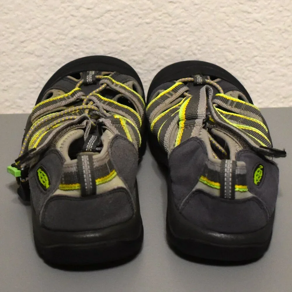 Keen Big Kids Newport H2 Waterproof Sport Sandals 5 Racer Gray/Green #1014266